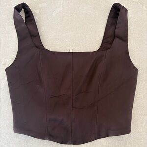 Aritzia Babaton Brown Corset Women's Top